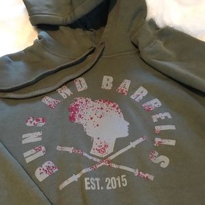 Buns and Barbells cropped Hoodie